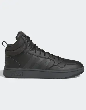 Adidas Hoops 3.0 Mid Lifestyle Basketball Classic Fur Lining Winterized Shoes. 2