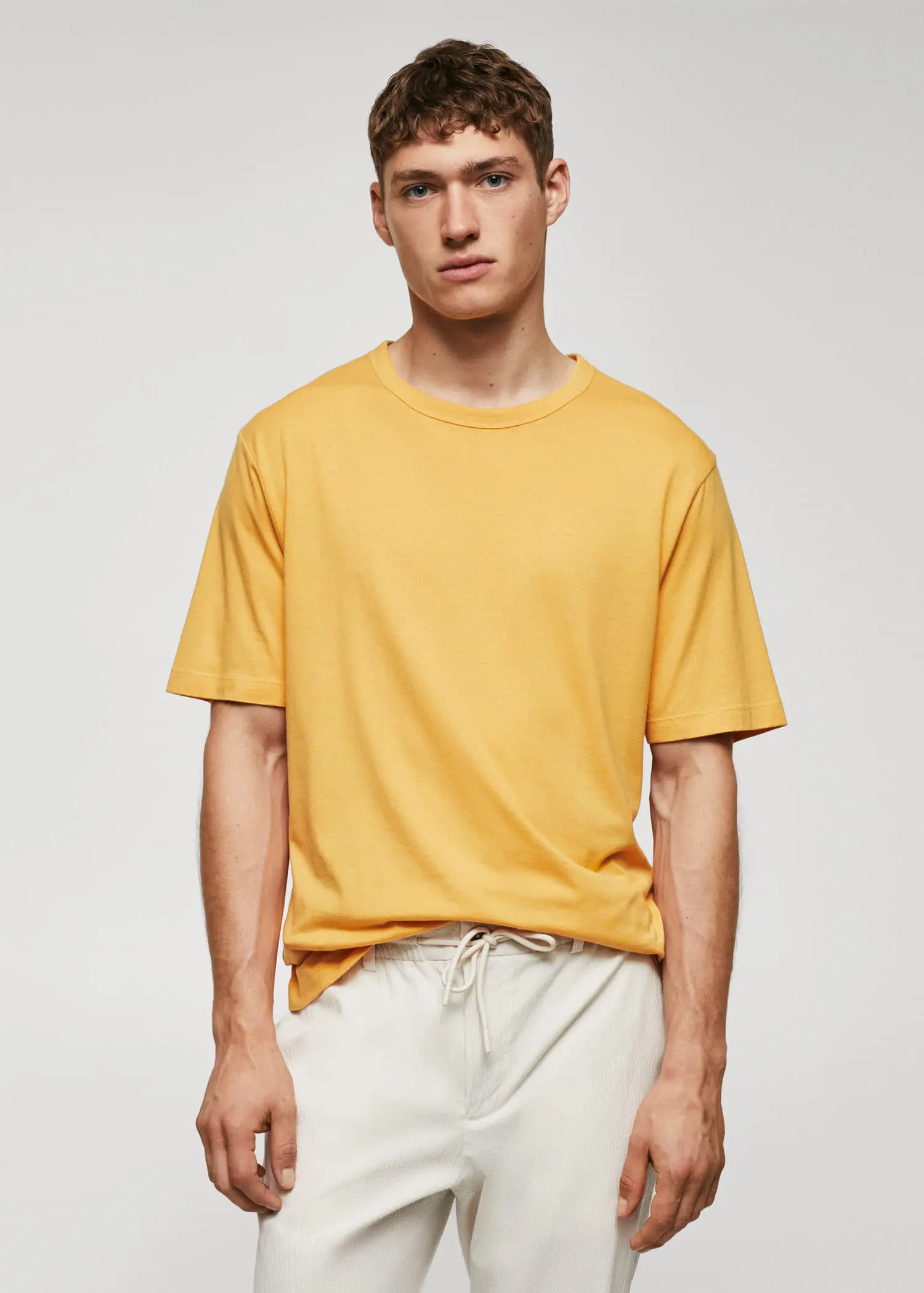 Mango Lightweight merserize günlük tişört. 1