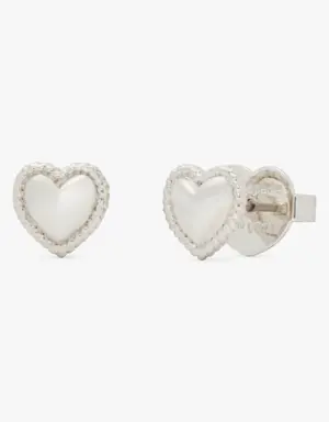 Golden Hour Mini Heart Studs