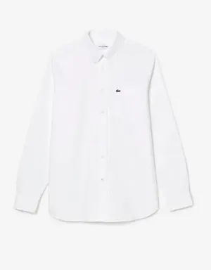 Camisa de algodão Oxford regular fit para homem
