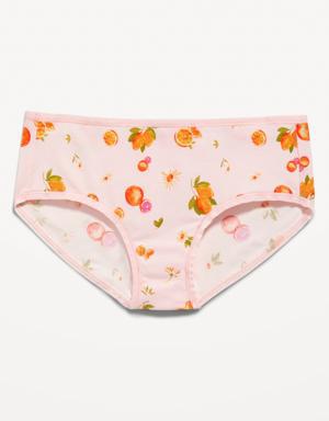 Mid-Rise Classic Hipster Underwear for Women pink
