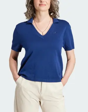 Premium Essentials Knit Open Polo Shirt