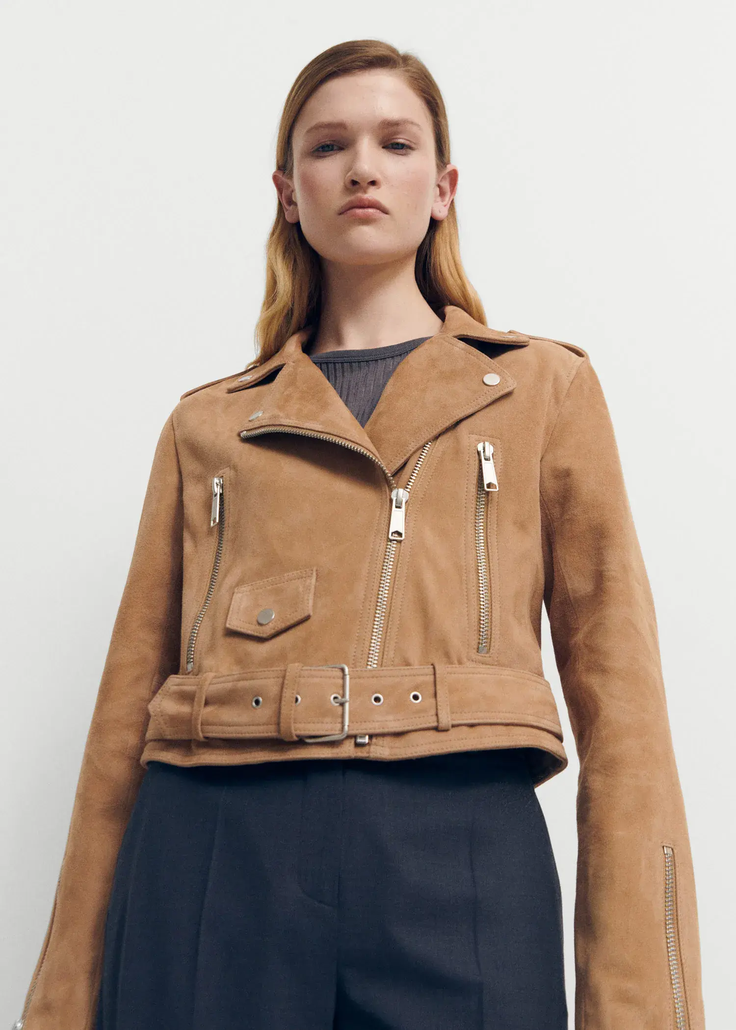 Mango Leather biker jacket. 1