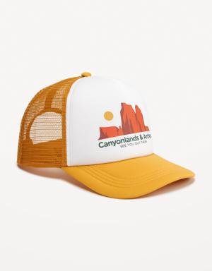 Graphic Trucker Hat for Men multi