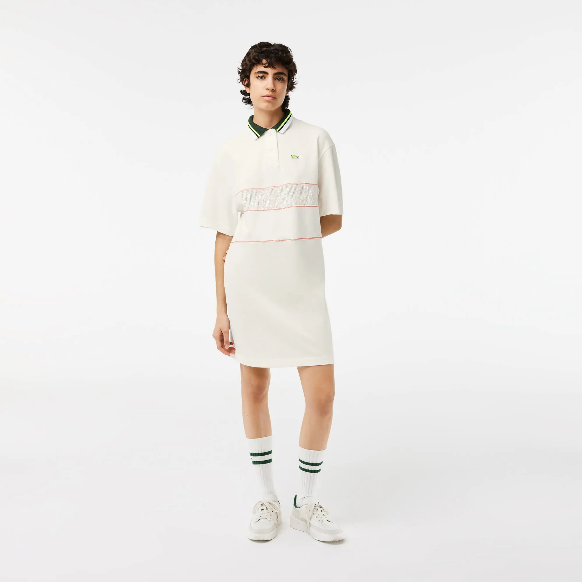 Lacoste Women’s Lacoste Organic Cotton French Made Polo Dress. 1