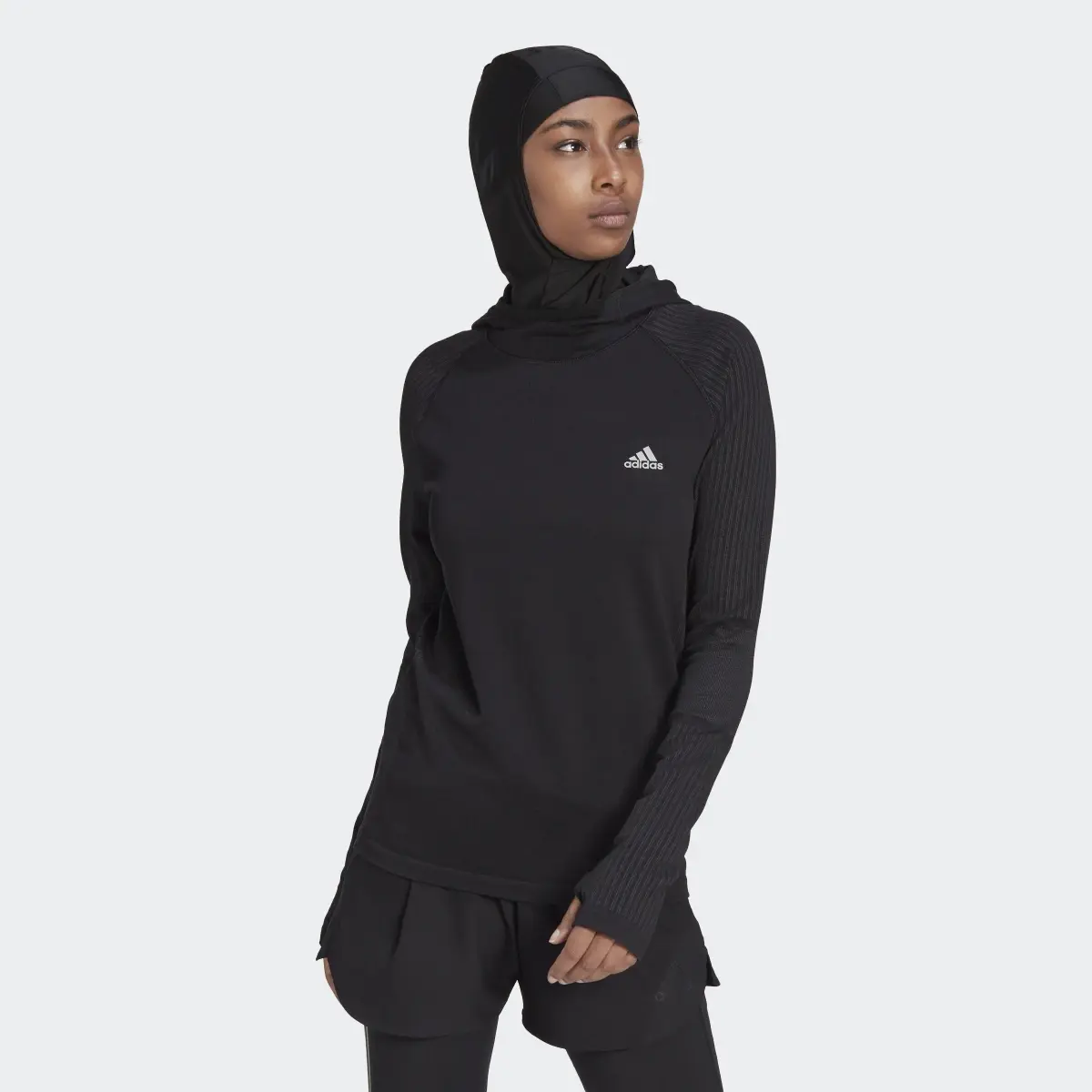 Adidas Felpa da running X-City Knit Long Sleeve. 2