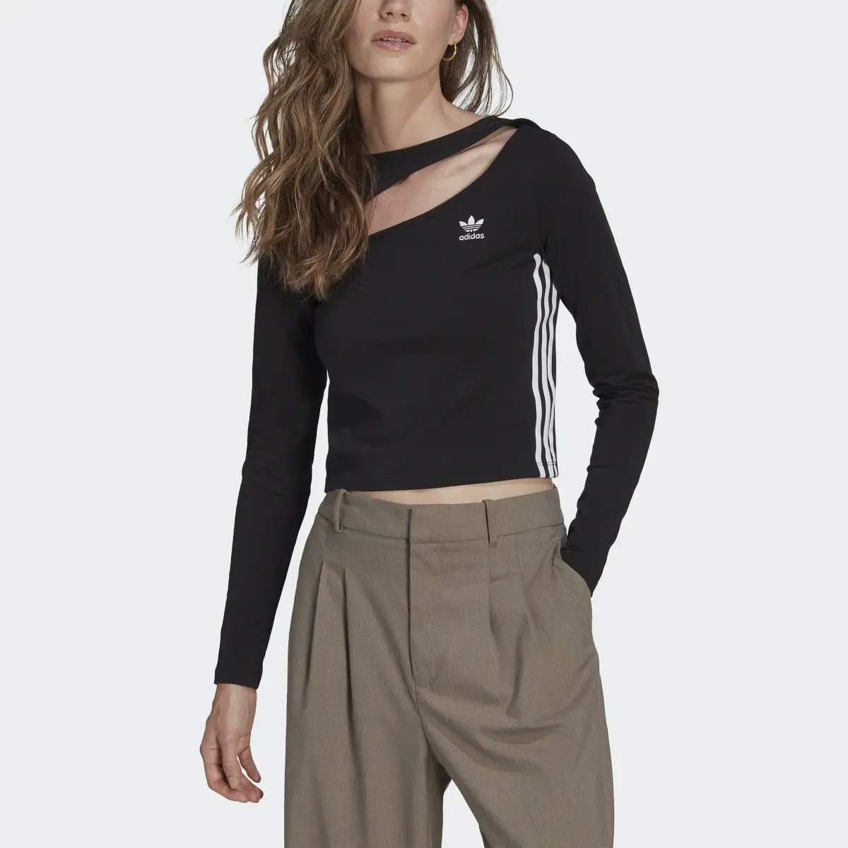 Adidas Centre Stage Cutout Top. 1