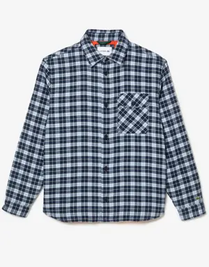 Checked Overshirt with Quilted Lining