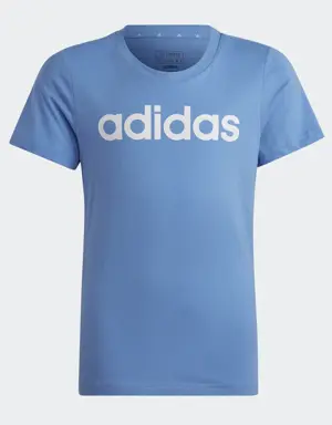 Adidas Playera Essentials Logo Linear Algodón Ajuste Ceñido