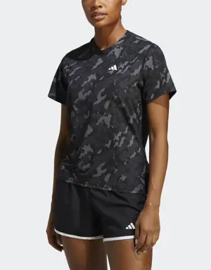 Adidas Own the Run Camo Running T-Shirt
