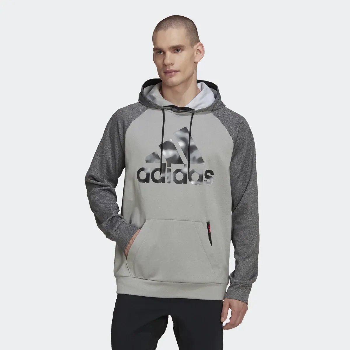 Adidas Sweat-shirt à capuche logo camouflage AEROREADY Game and Go. 2