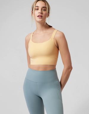 Athleta Warrior Longline Bra D&#45DD+ yellow