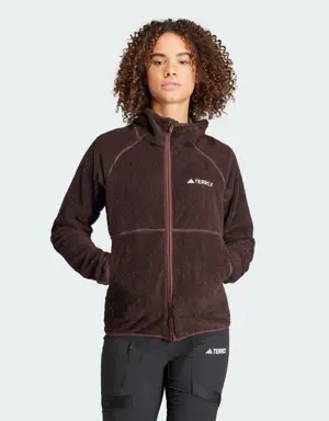 Adidas TERREX TECHROCK REVERSIBLE HIGH PILE FLEECE HOODED JACKET. 2 Adidas TERREX TECHROCK REVERSIBLE HIGH PILE FLEECE HOODED JACKET. 2