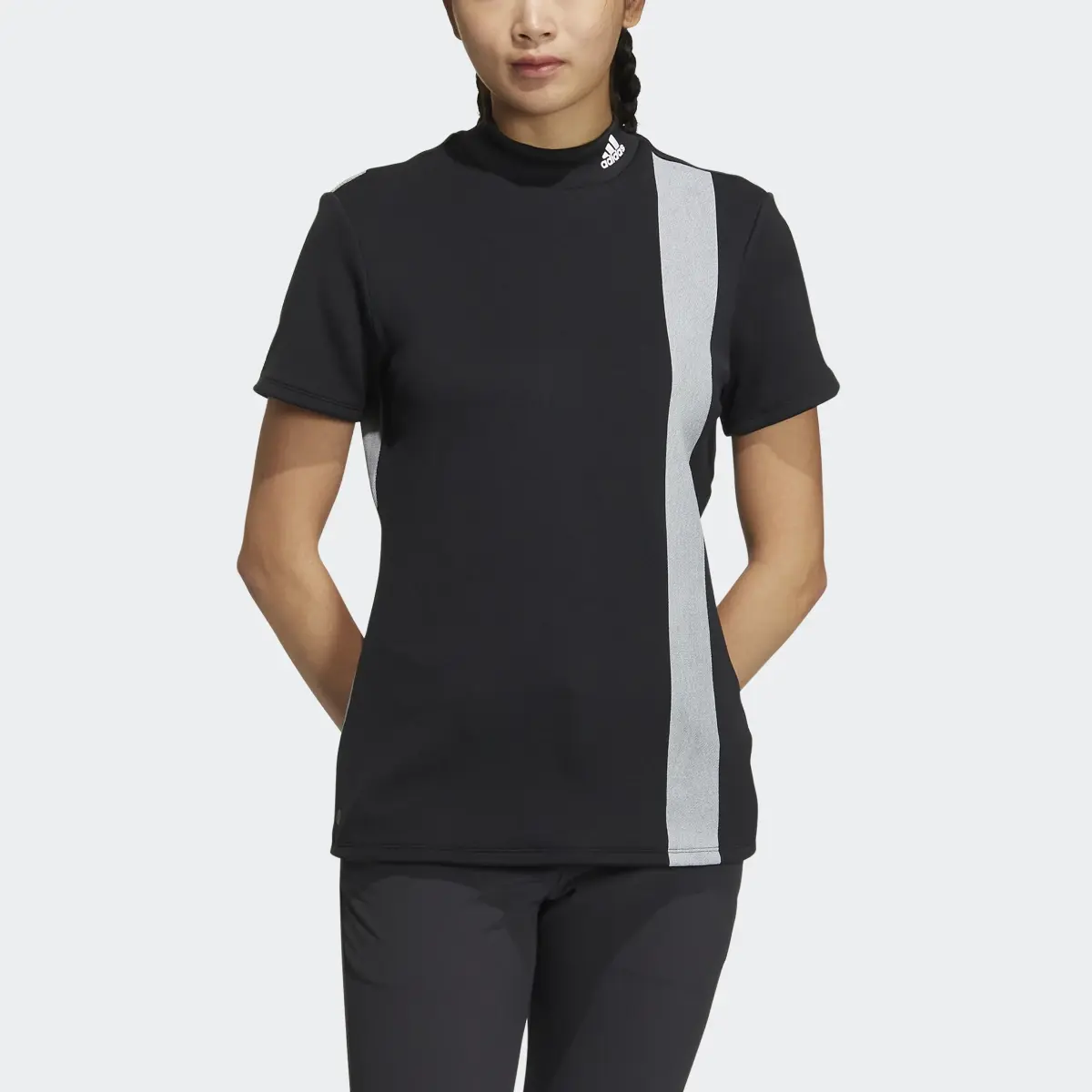 Adidas AEROREADY 3-Bar Mock Neck Shirt. 1