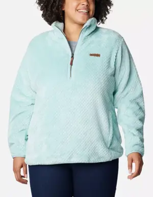 Women's Fire Side™ Quarter Zip Sherpa Fleece - Plus Size