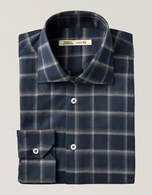 Brera Ombré Checkered Cotton Sport Shirt