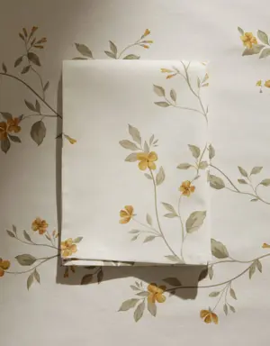 Baumwoll-Serviette mit Blumenprint