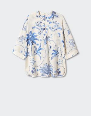 Mango Floral print blouse