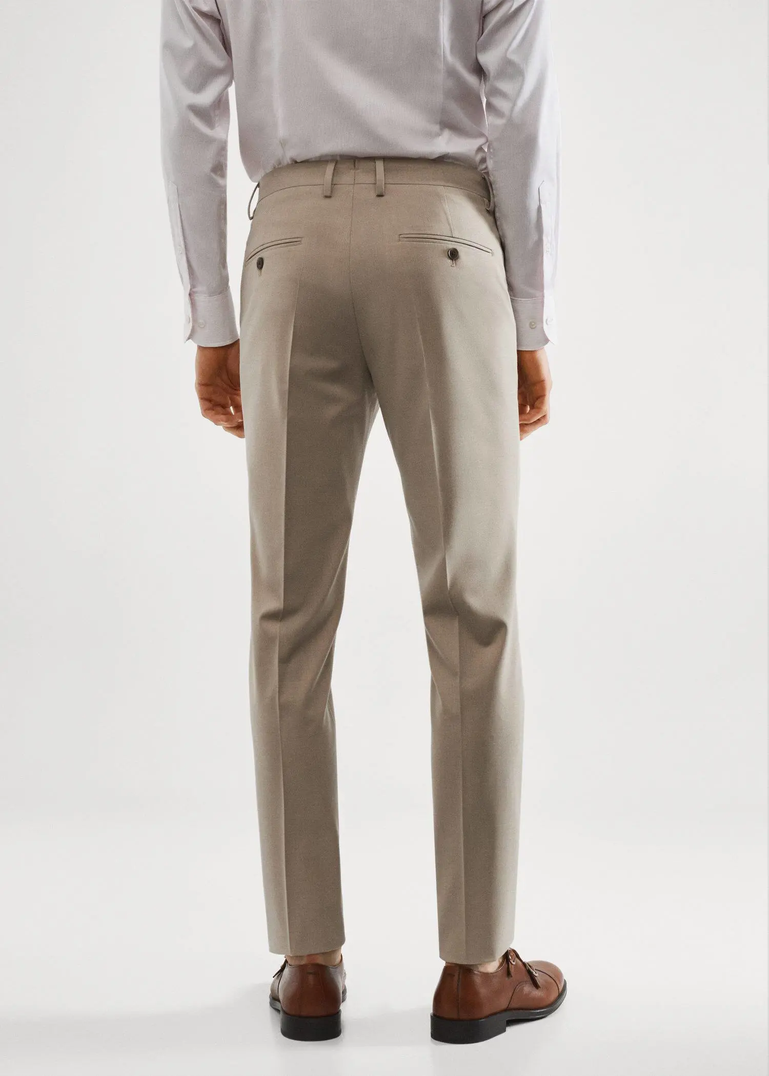 Mango Pantalon costume slim-fit tissu stretch. 3