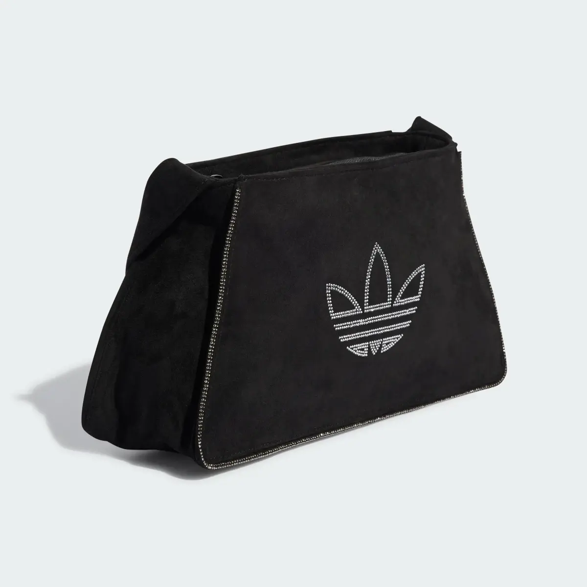 Adidas Rhinestones Fake Suede Shoulder Bag. 2
