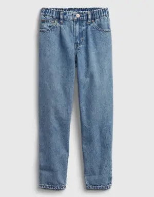 Kids Barrel Jeans with Washwell &#153 blue