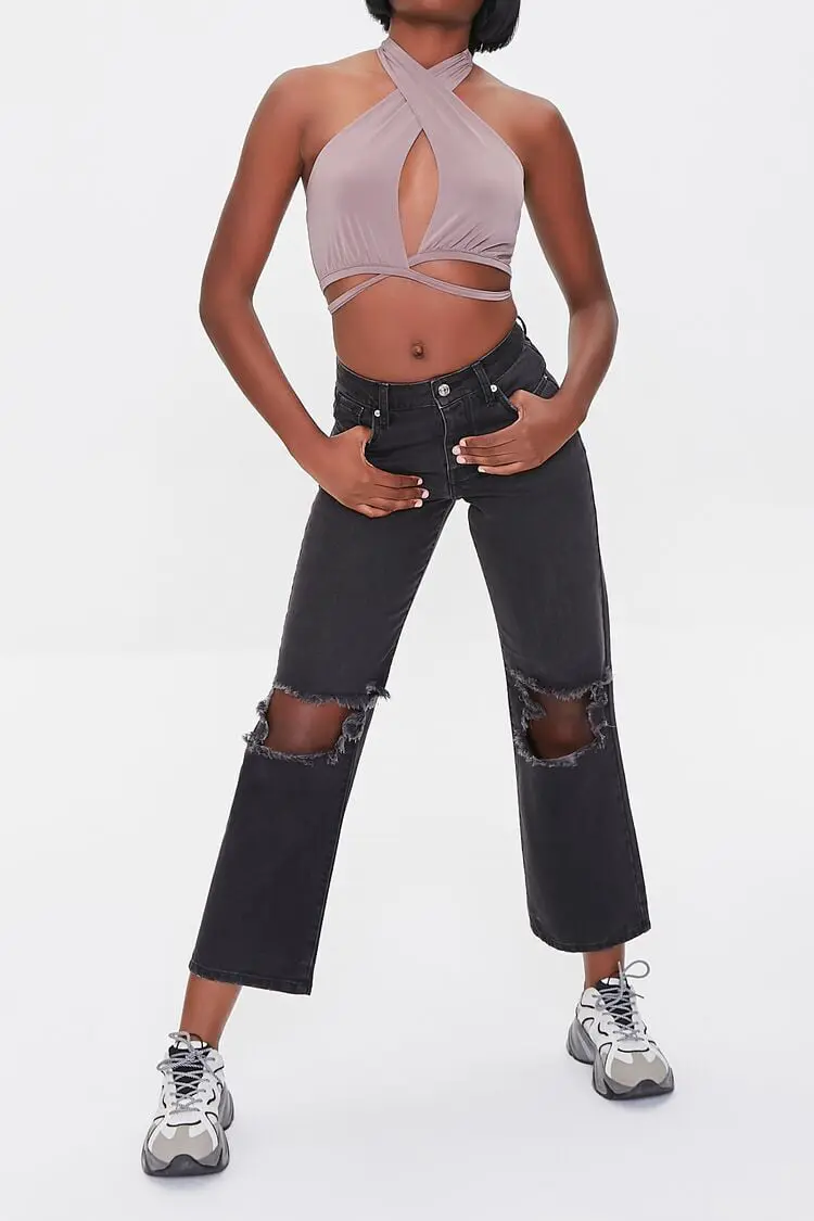 Forever 21 Forever 21 Premium Distressed 90s Fit Jeans Washed Black. 1 Forever 21 Forever 21 Premium Distressed 90s Fit Jeans Washed Black. 1