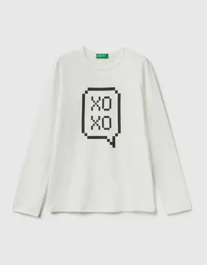 long sleeve 100% cotton t-shirt