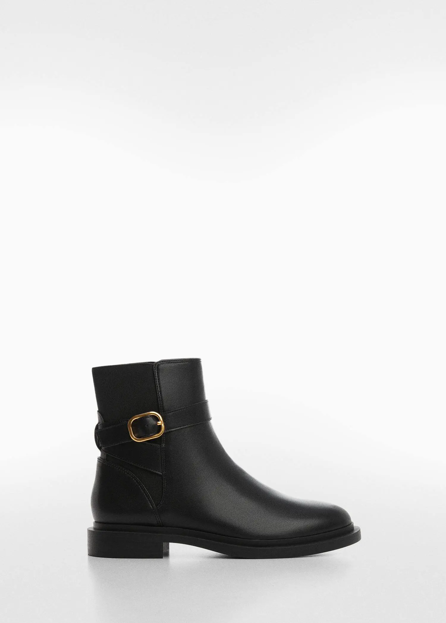 Mango Ankle boots with elastic panel and buckle. 1