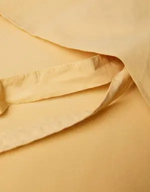 Funda de almohada algodón lavado 45x110cm