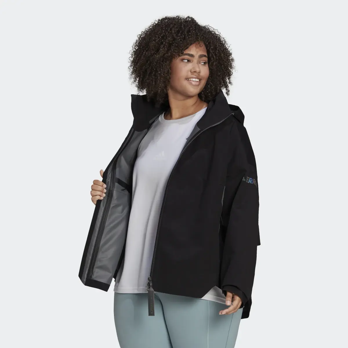 Adidas Terrex CT MYSHELTER RAIN.RDY Jacket (Plus Size). 2