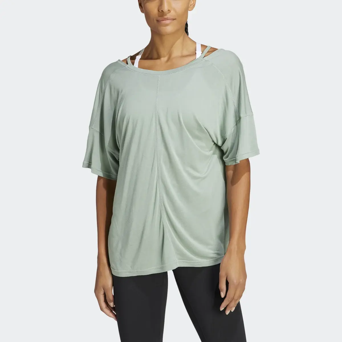 Adidas Yoga Studio Oversized Tee. 1