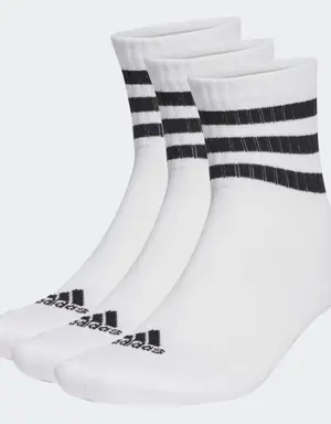 3-Stripes Cushioned Sportswear Mid-Cut Socks 3 Pairs