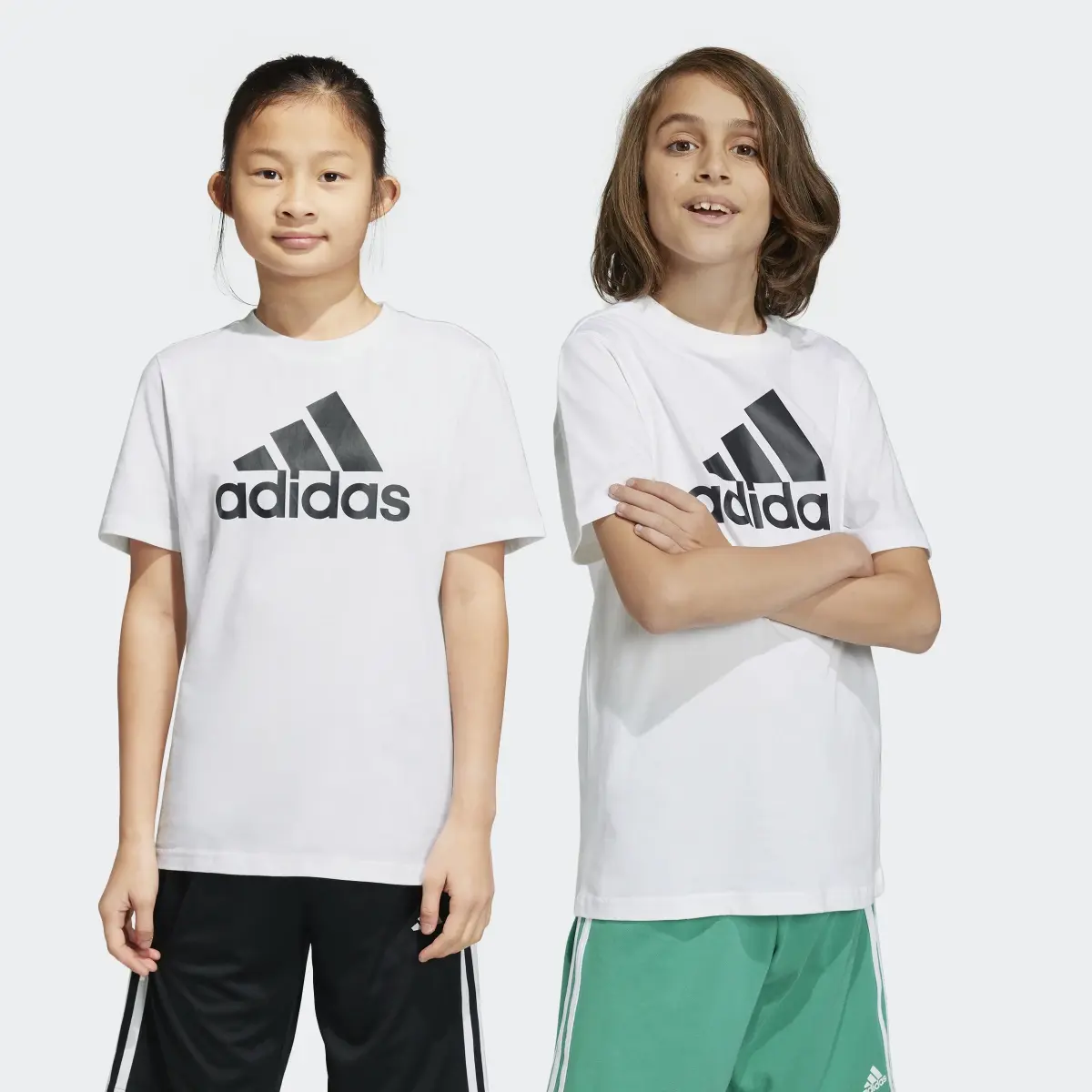 Adidas T-shirt en coton Essentials Big Logo. 1