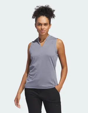 Ultimate365 Textured Sleeveless Polo Shirt