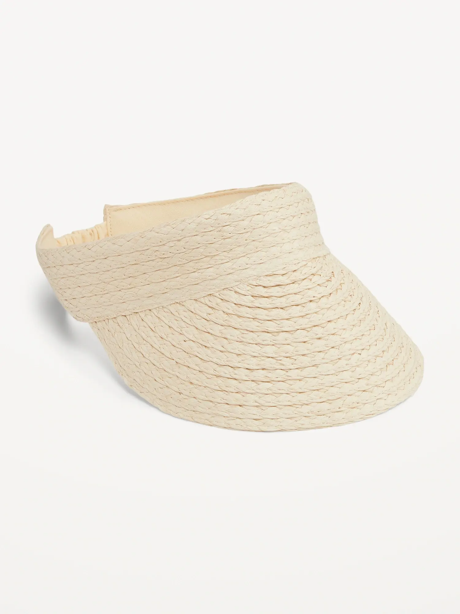 Old Navy Straw Sun Visor for Women white. 1