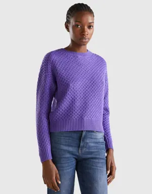 boxy fit knit sweater