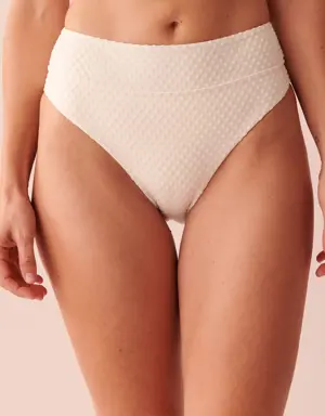 TEXTURED High Leg Bikini Bottom