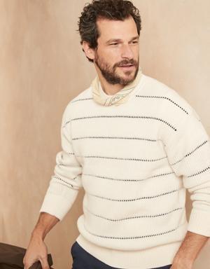 Renzo Mariner Stripe Sweater white