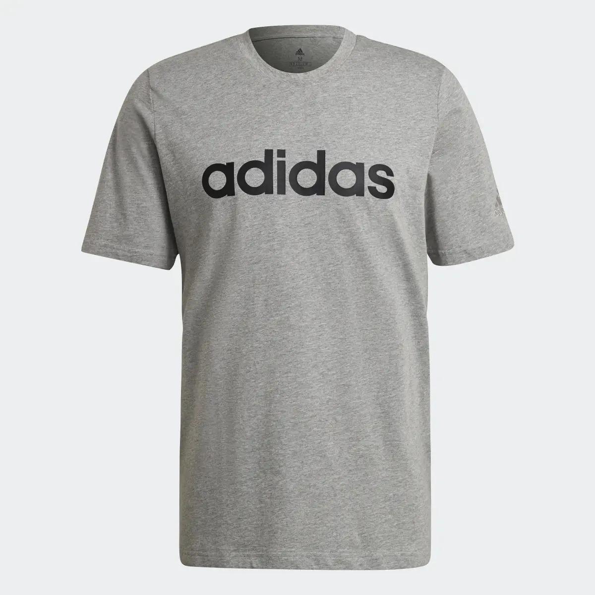 Adidas Essentials Linear Embroidered Logo Tee. 1