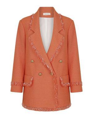 Frayed Cotton-Blend Tweed Blazer