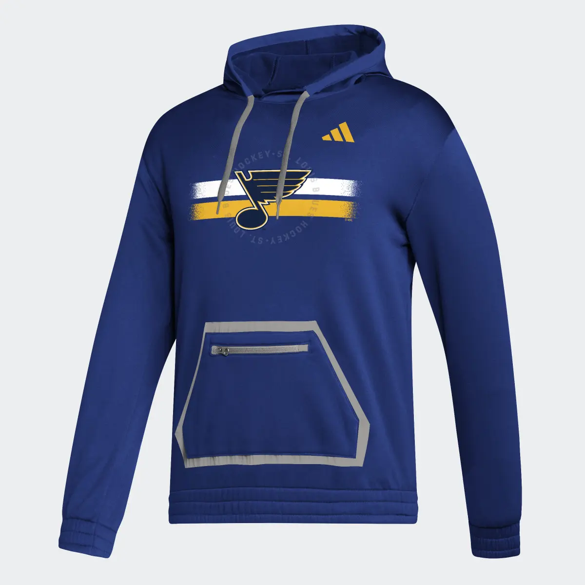 Adidas Blues Team Issue Pullover Hoodie. 1