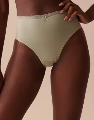 Super Soft Lace Detail High Waist Bikini Panty