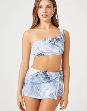 Forever 21 Denim Swim Skort Denim