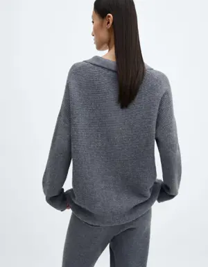 Oversized knit sweater