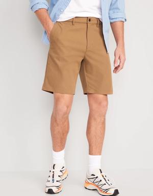 Slim Ultimate Tech Chino Shorts -- 9-inch inseam brown