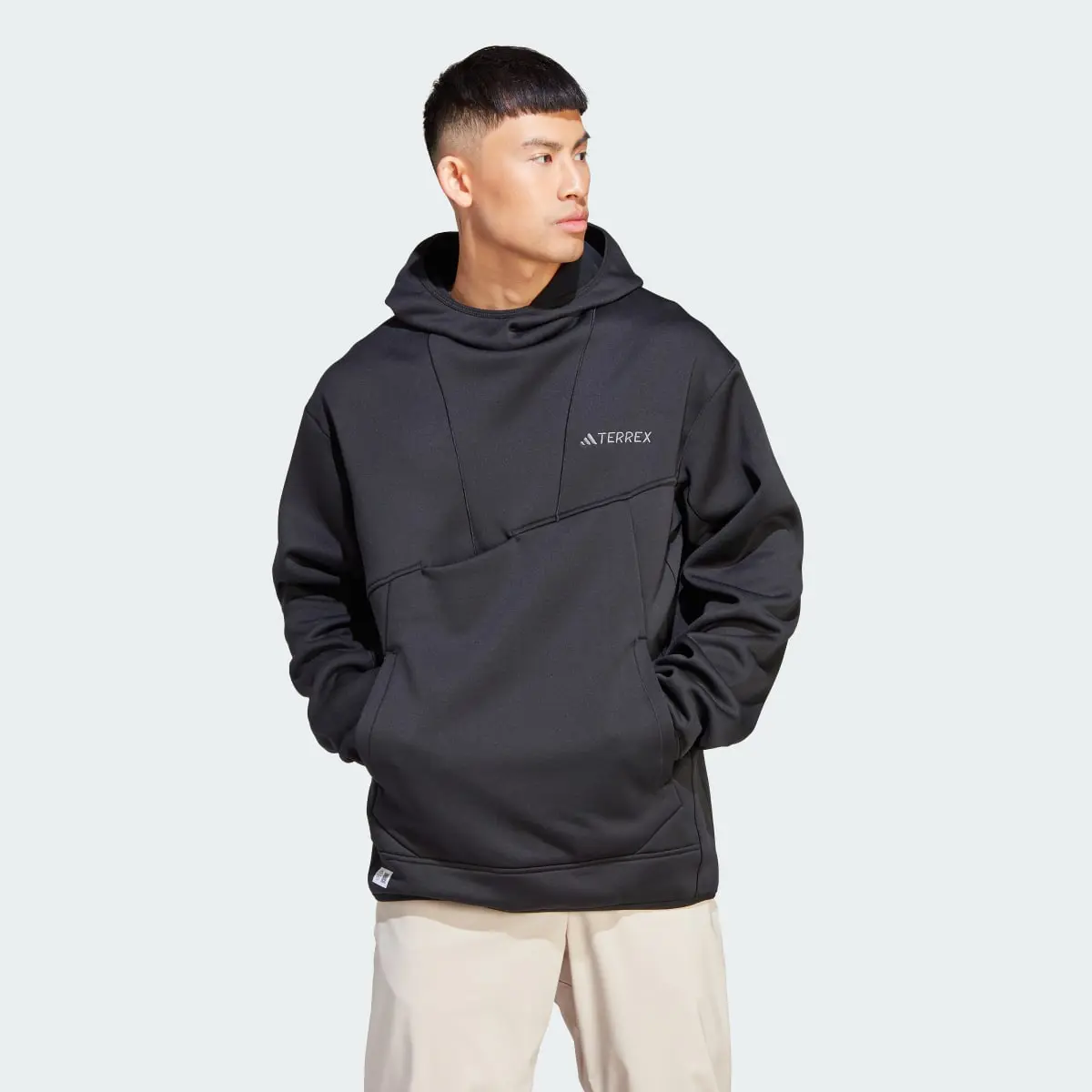 Adidas Terrex XPLORIC Medium Hooded Fleece Top. 2