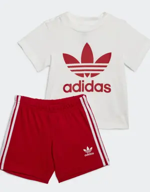 Adidas Trefoil Shorts Tee Set