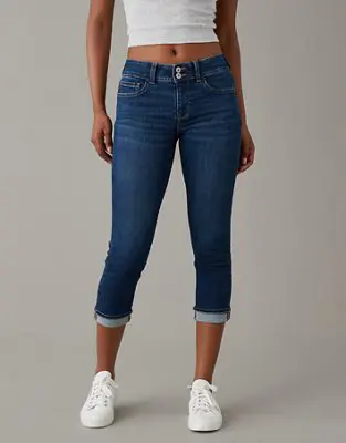 American Eagle Next Level Low-Rise Artist Crop Jean. 1