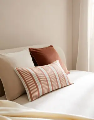 Linen woven striped cushion cover 30x50cm