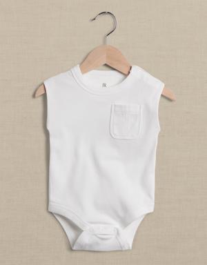 Banana Republic Essential SUPIMA® Bodysuit for Baby white
